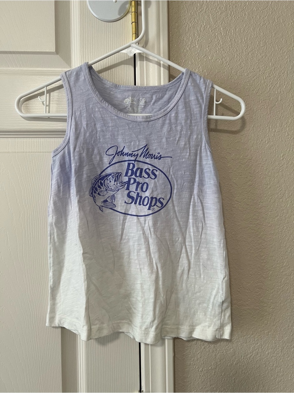 Bass Pro Shops Kids Small Fishing Graphic Tank Top Ombre Purple